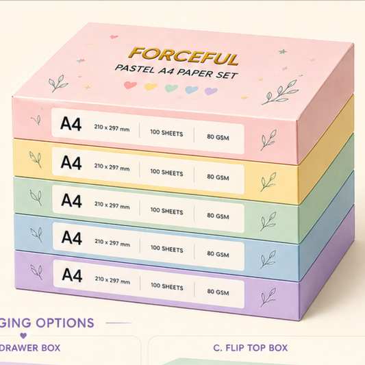 Pastel A4 Paper Set