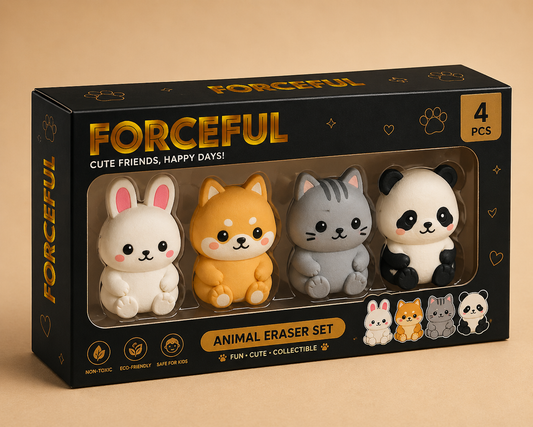 Mini Animal Eraser Set