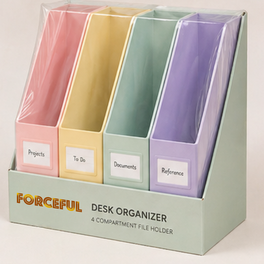 Pastel Desk File Organizer